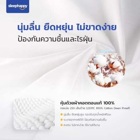 แผ่นรองนอน 3.5 ฟุต SLEEPHAPPY MICROFIBER_4